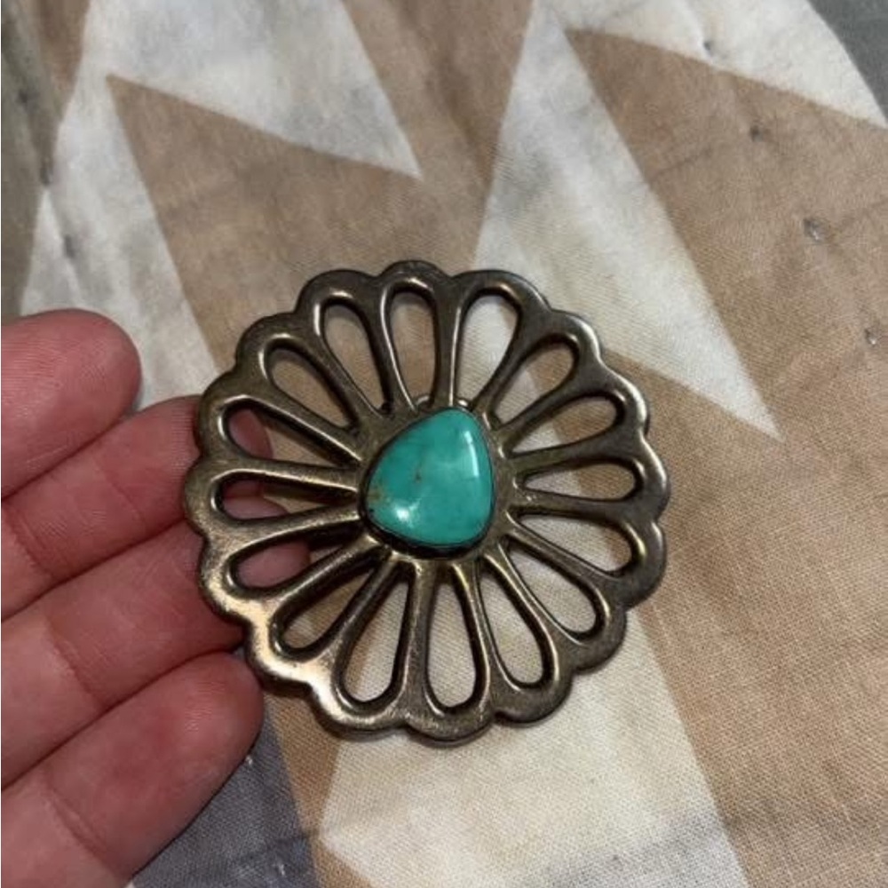 Vintage Turquoise Brooch